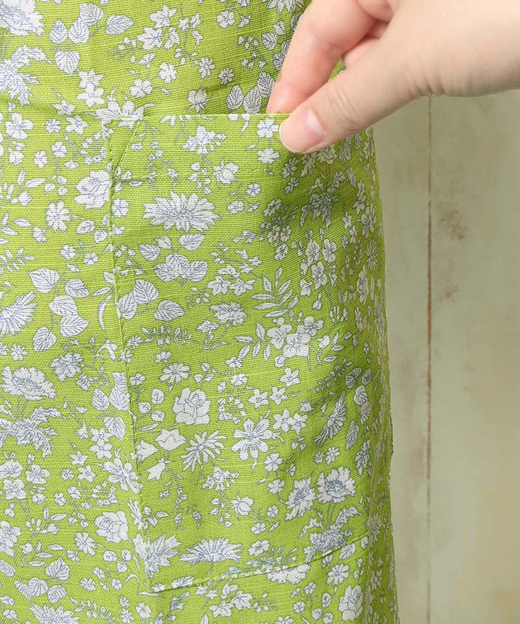 ≪OUTLET≫フローラルリーフエプロン