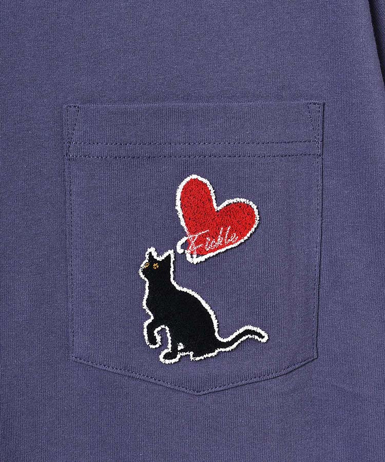 ハートネコポケットＴシャツ