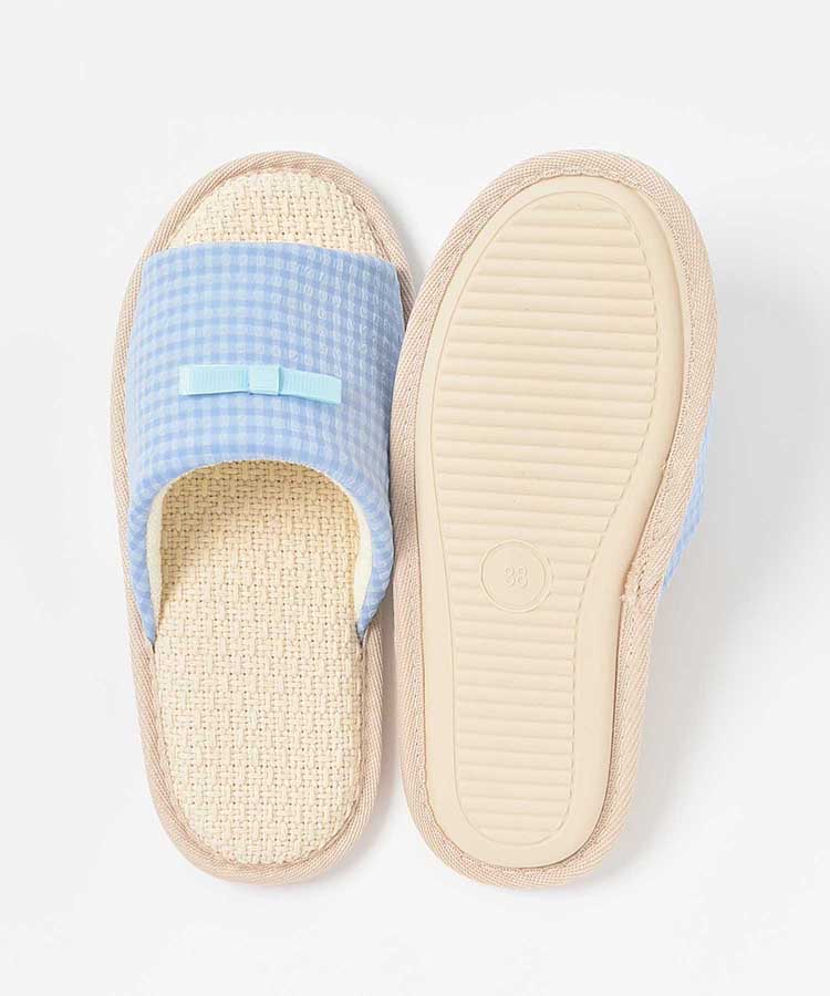 ≪SALE≫リップルチェックルームシューズ