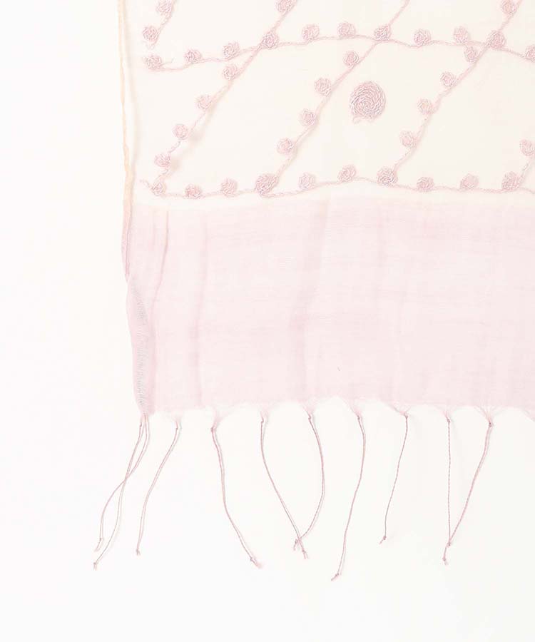 ≪SALE≫グラデーション透かし刺繍レーヨンストール