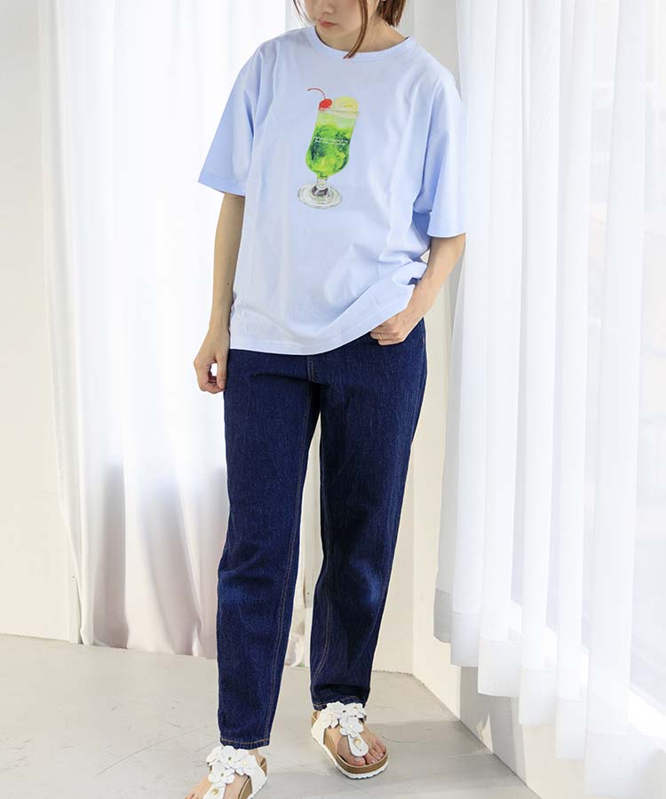 クリームソーダプリントTシャツ