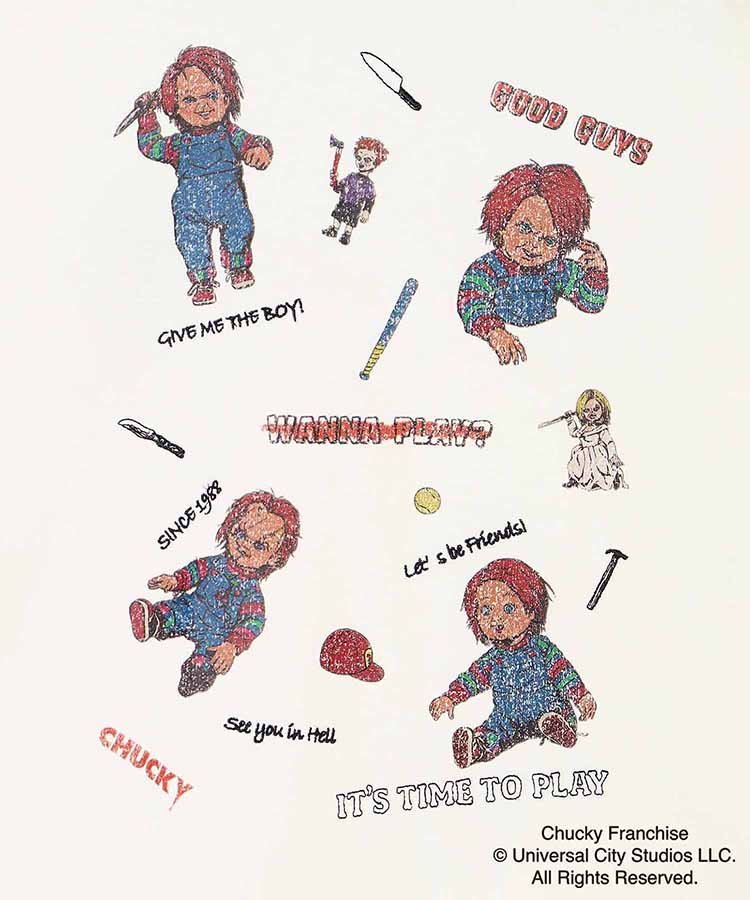 CHUCKYマルチイラストTシャツ