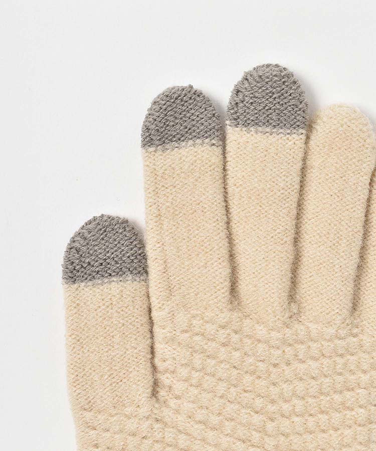 ≪SALE≫スマホタッチシンプルニットグローブ