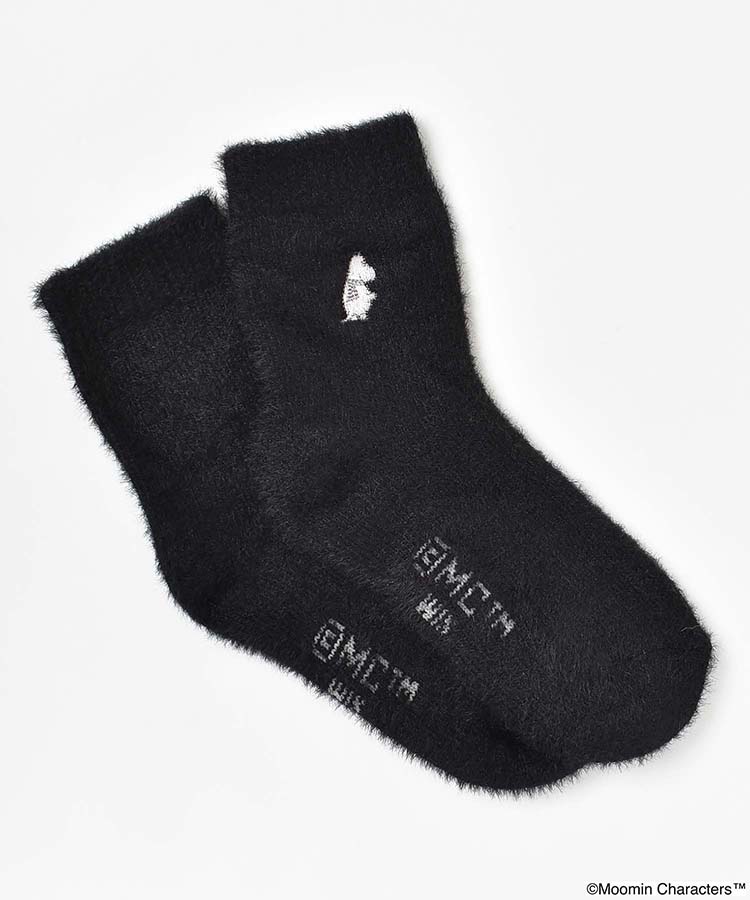 ムーミン刺繍フェザールームソックス