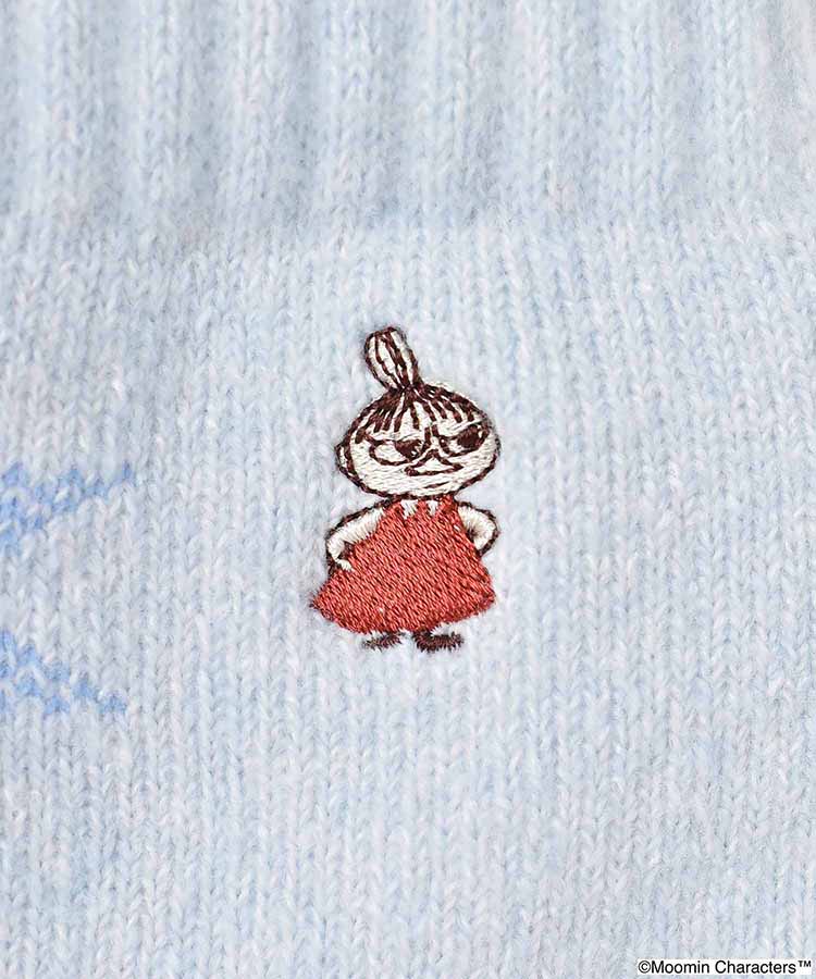 リトルミイ刺繍雪柄ルームソックス