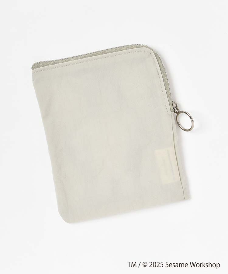 SESAME STREET EMBROIDERYミニフラットポーチ