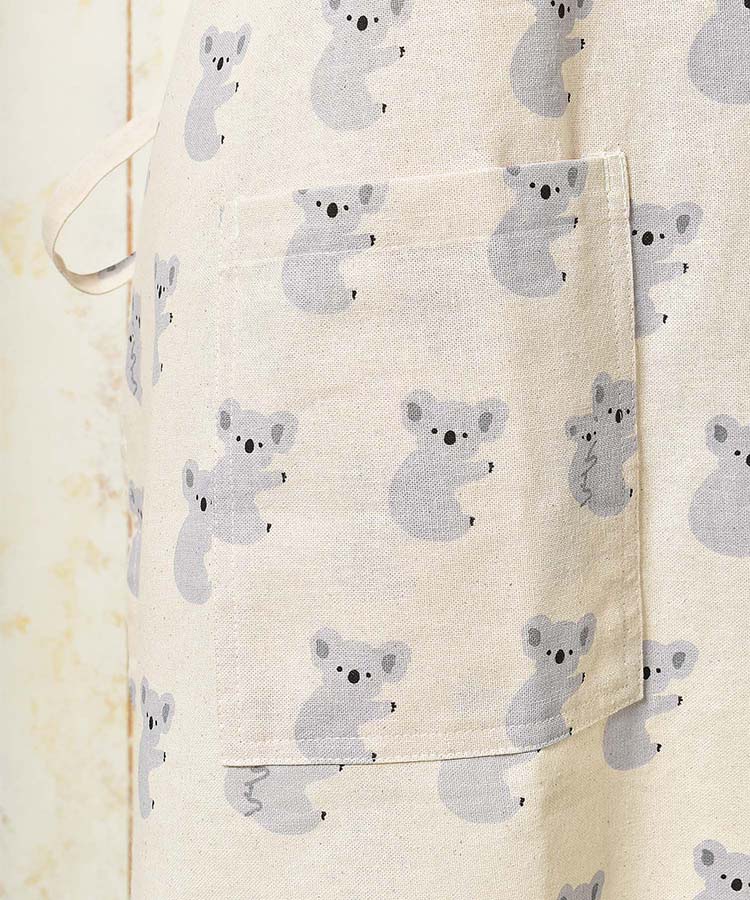 プリント総柄エプロン