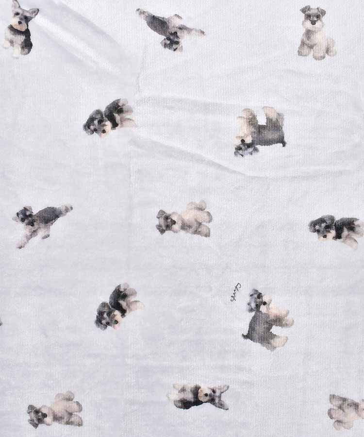 モチーフプリント3wayひざ掛け