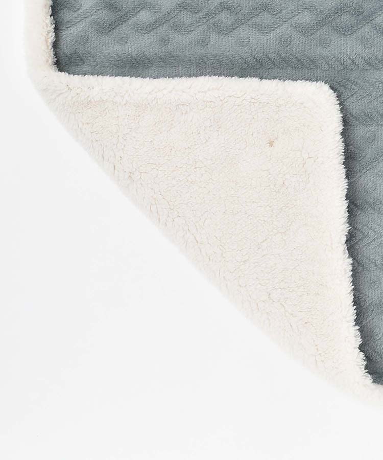 ≪SALE≫型押しマイクロ裏ボアブランケット