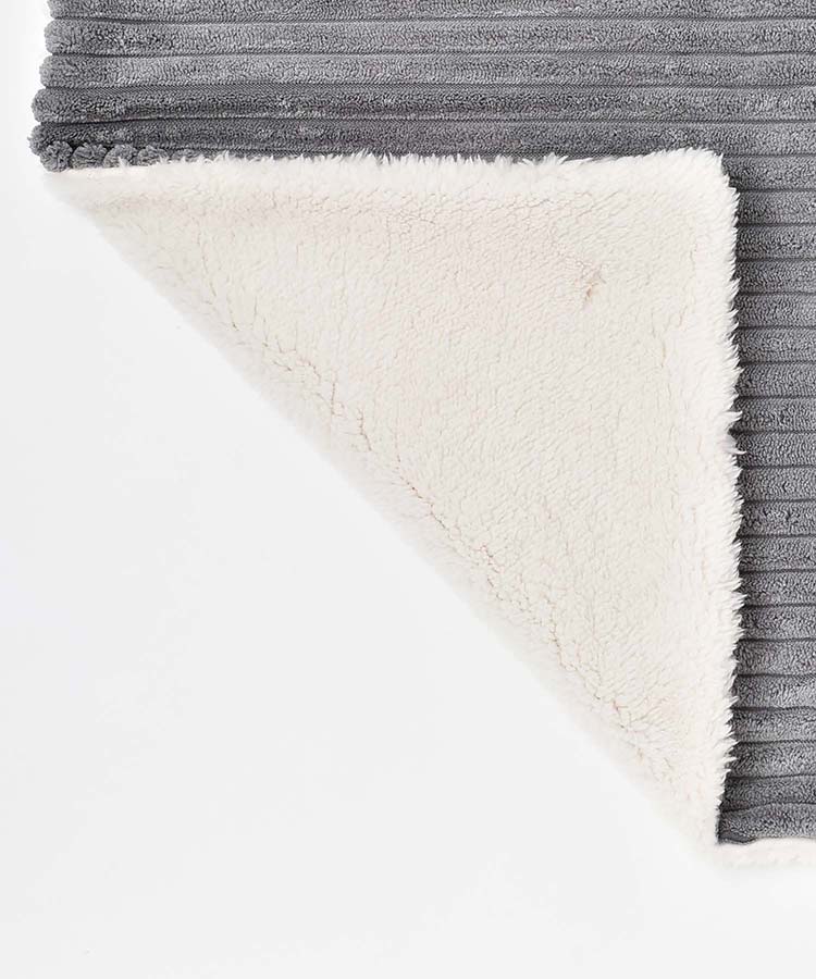 ≪SALE≫コーデュロイ裏ボアブランケット