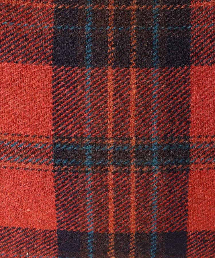 コージーチェック巾着バッグ