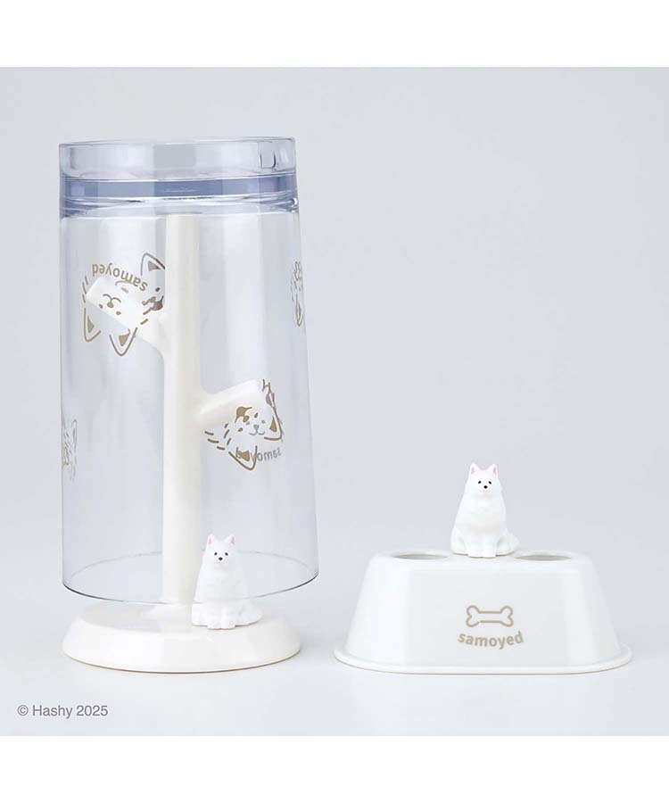 サモエド歯ブラシスタンドW