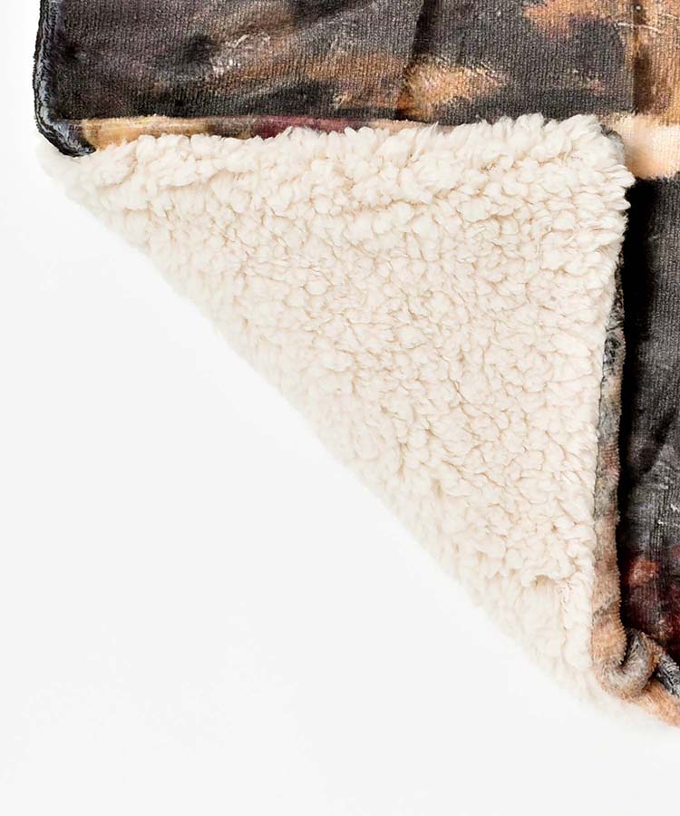 ヴィンテージキャットボアブランケット