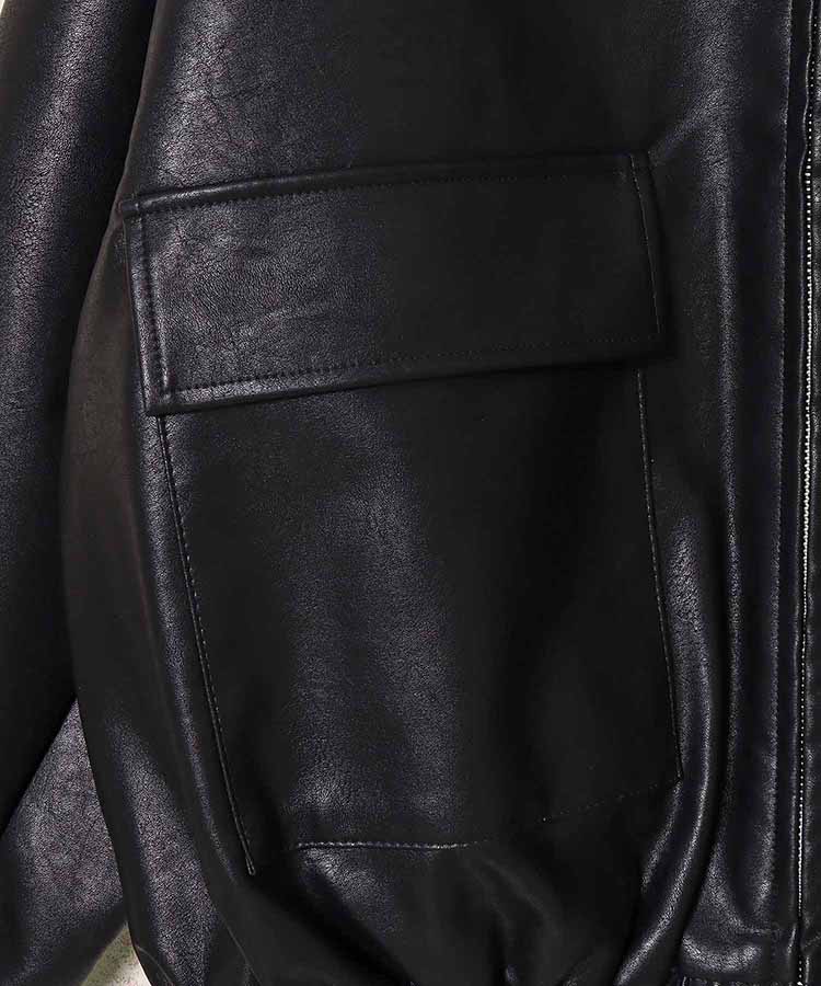 フェイクレザージャケット