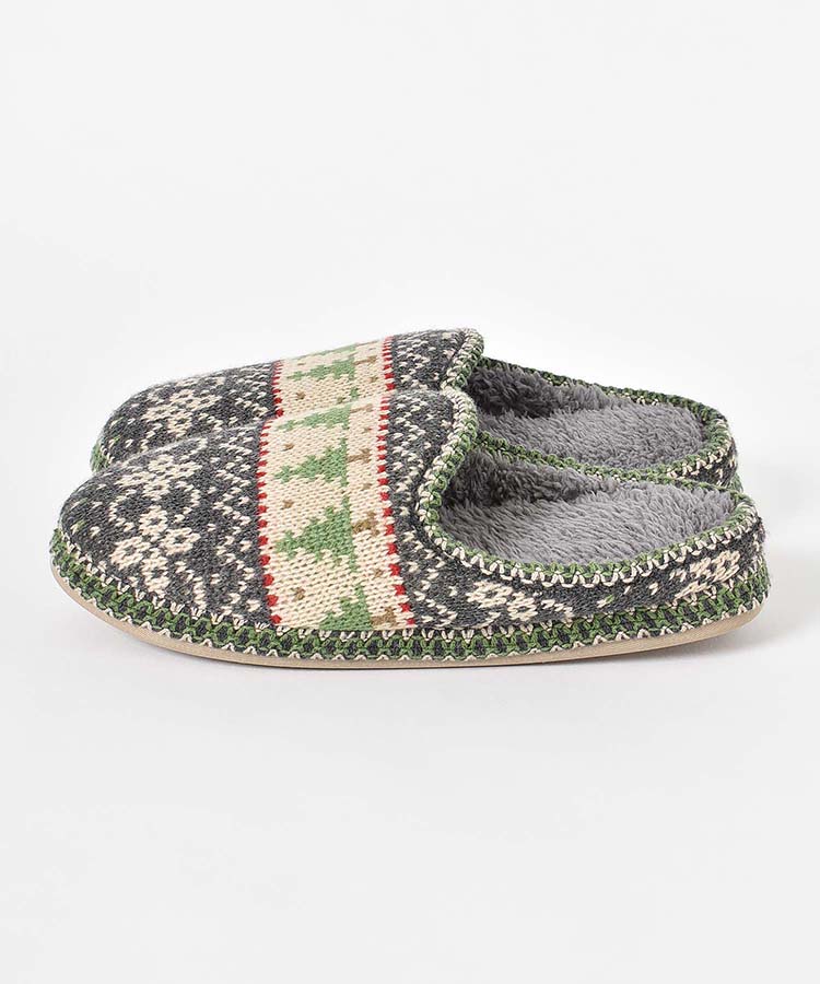 ツリー柄ルームシューズM