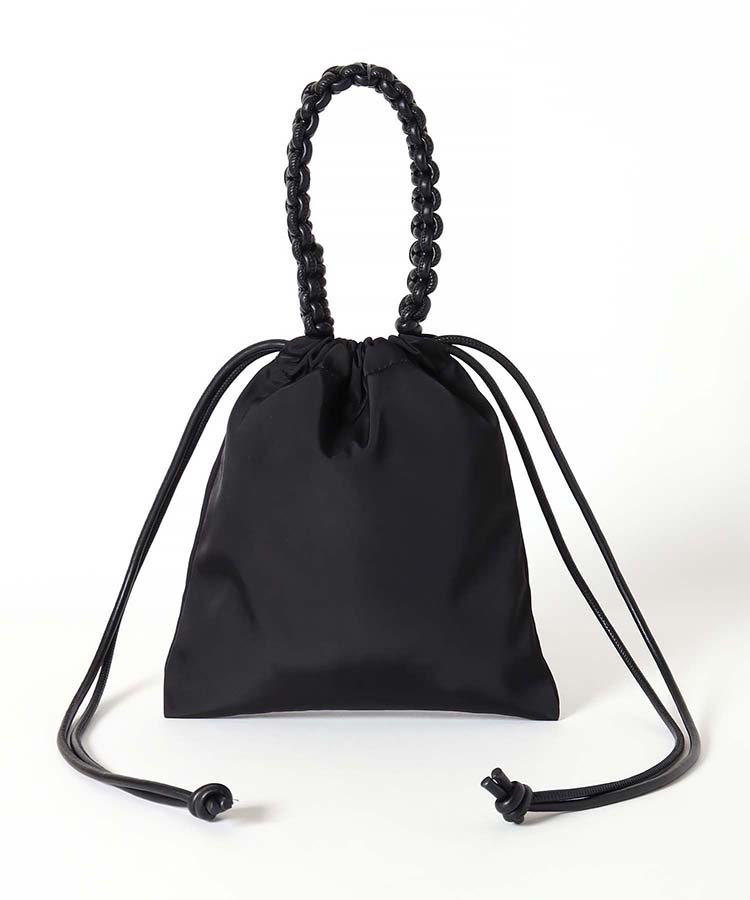 編み込み巾着ショルダー