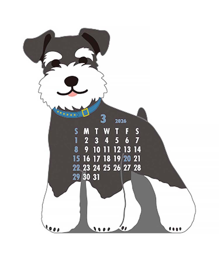 アニマルダイカットカレンダー26