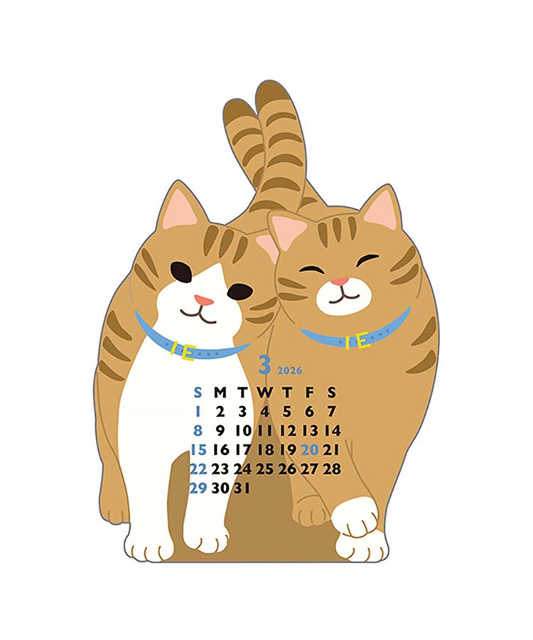 アニマルダイカットカレンダーミニ26