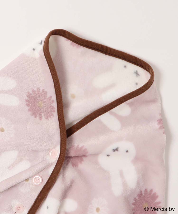 ミッフィーお花総柄ブランケット