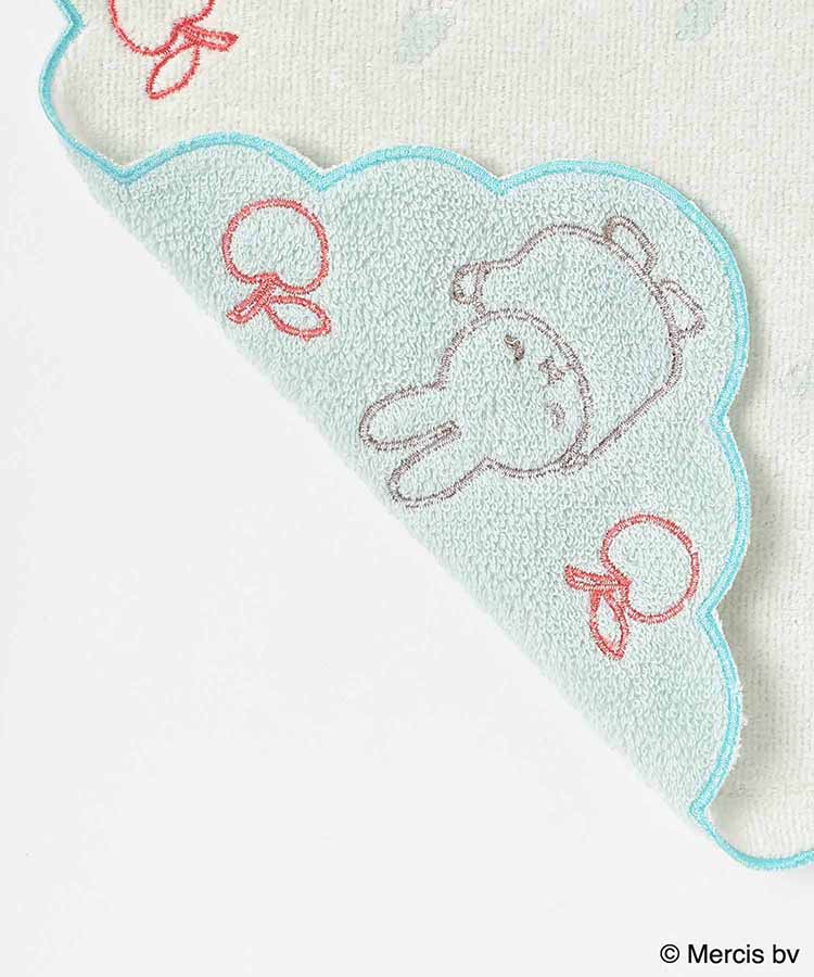 ミッフィー刺繍スカラップミニタオル