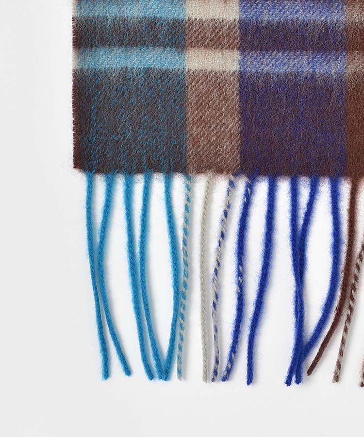 オリジナルネームウールチェックストール