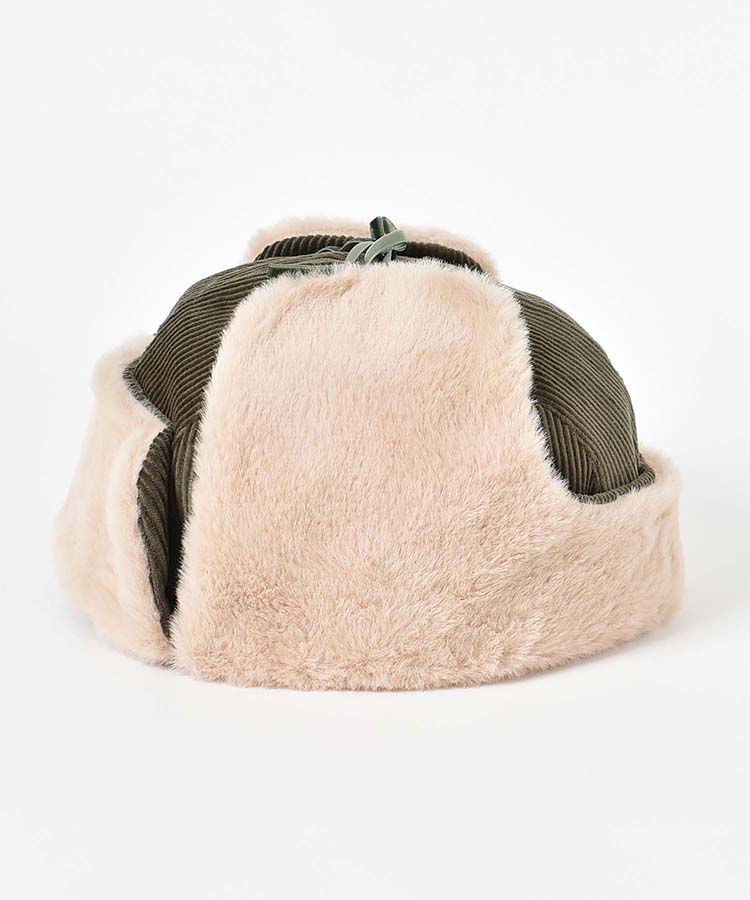 コーデュロイフライトキャップ