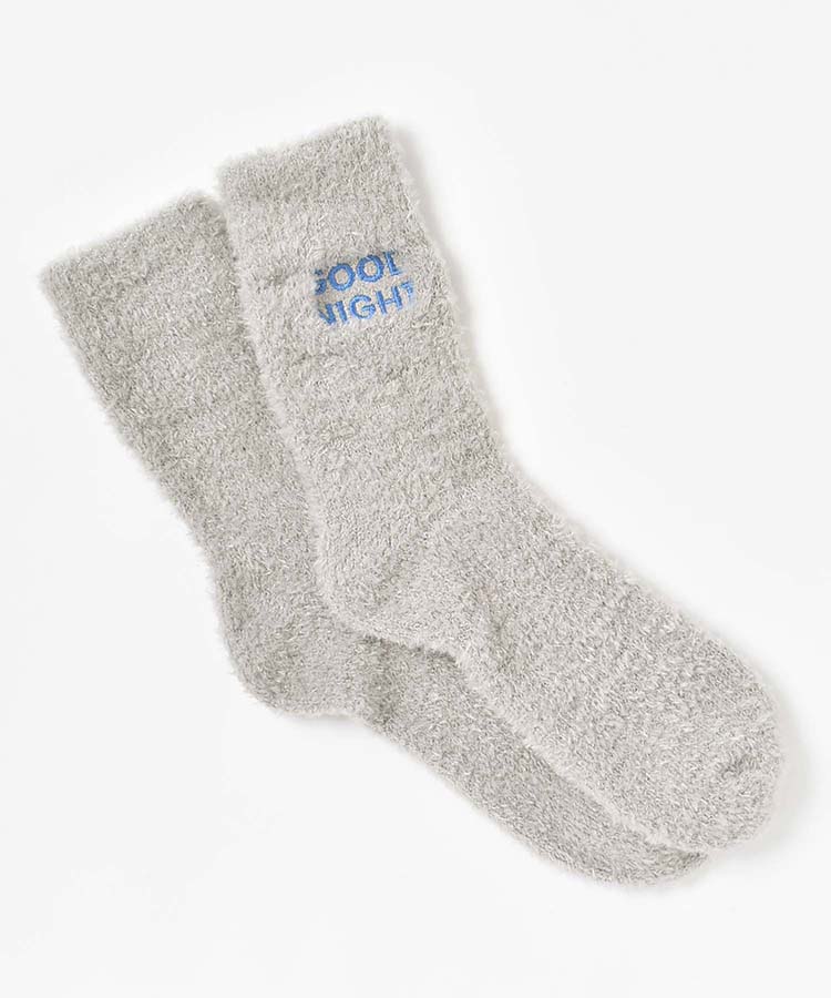 レタリング刺繍ルームソックス