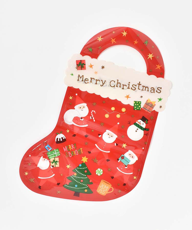 クリスマスダイカットジップバッグ