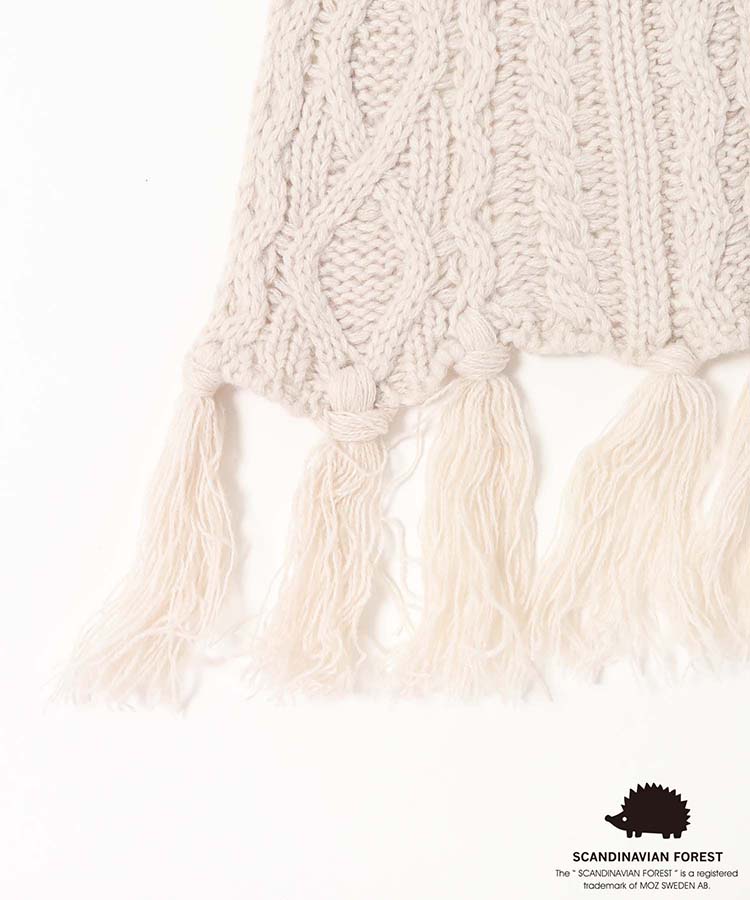 スカンジナビアンフォレスト  チェックニットストール