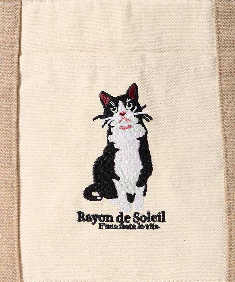 アニマル刺繍保冷トート