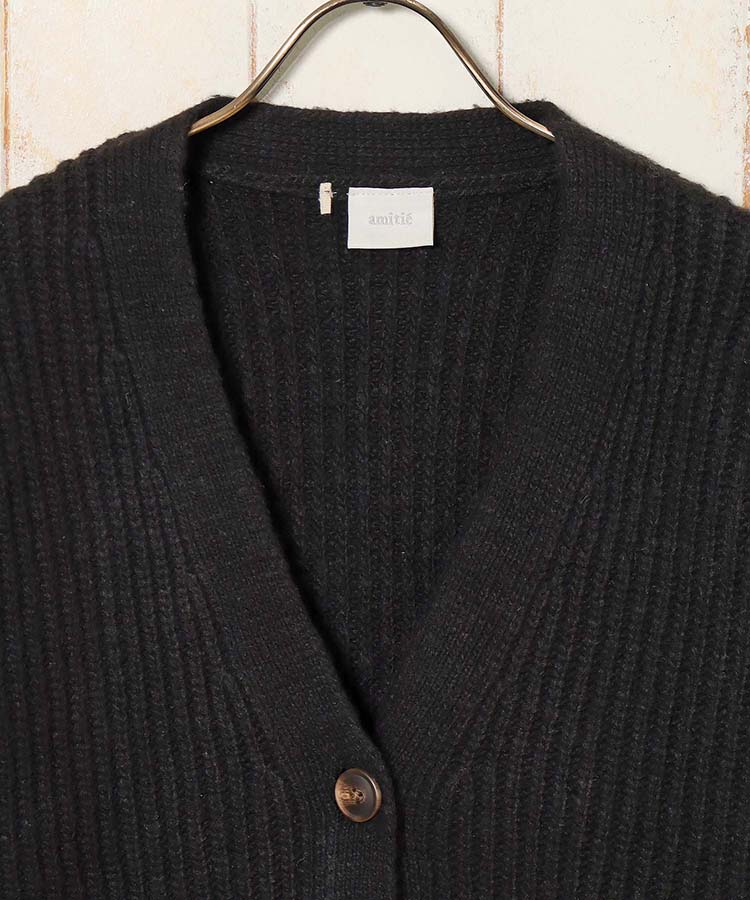 リブカーディガン