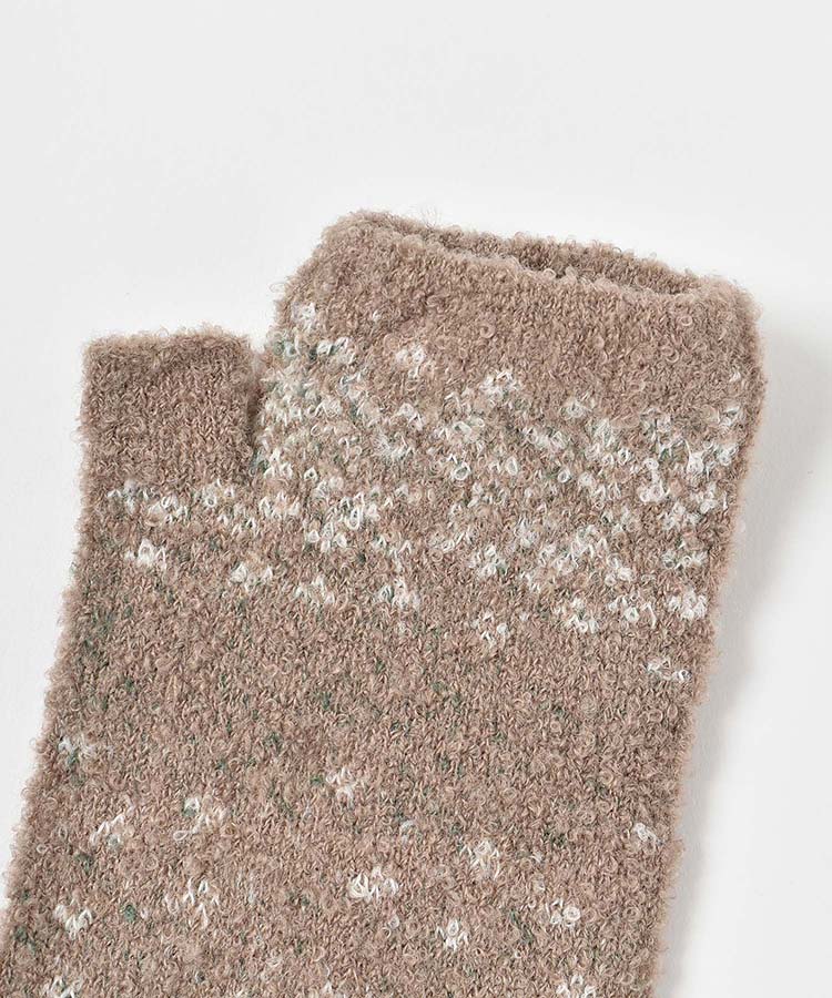 もこもこフラワーアームカバー