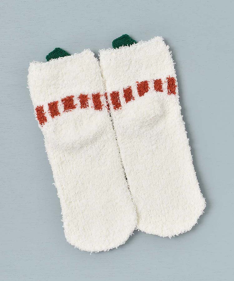 雪だるまモールルームソックス