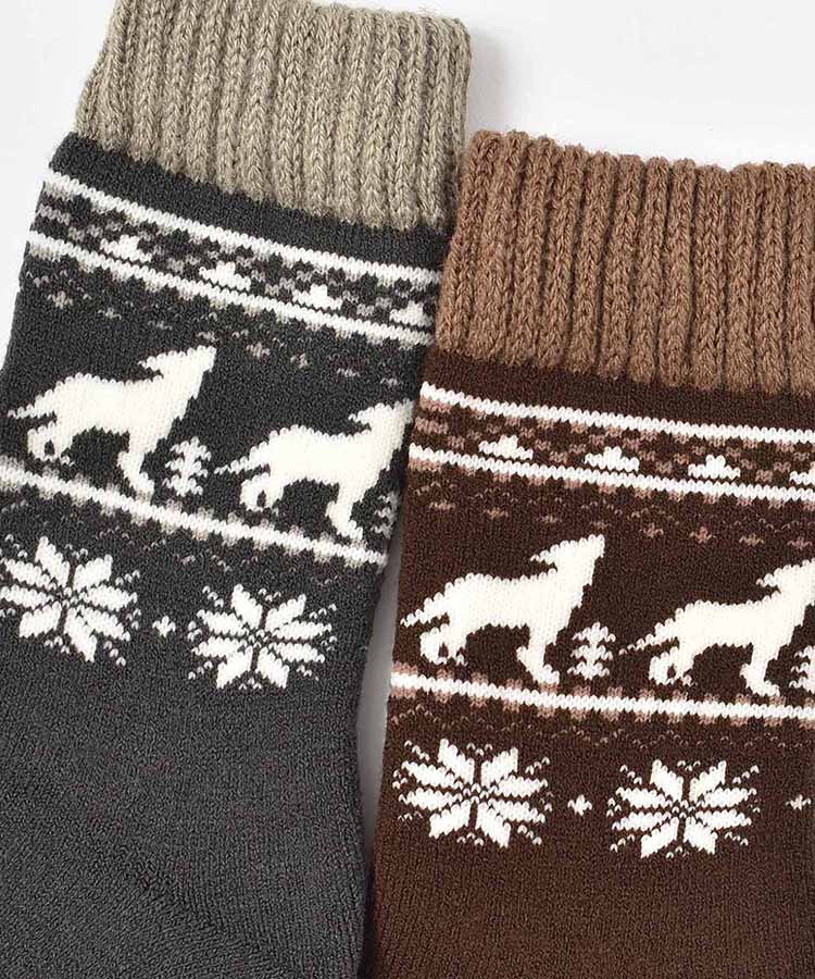 ジャムガーデン裏起毛ルームソックスL