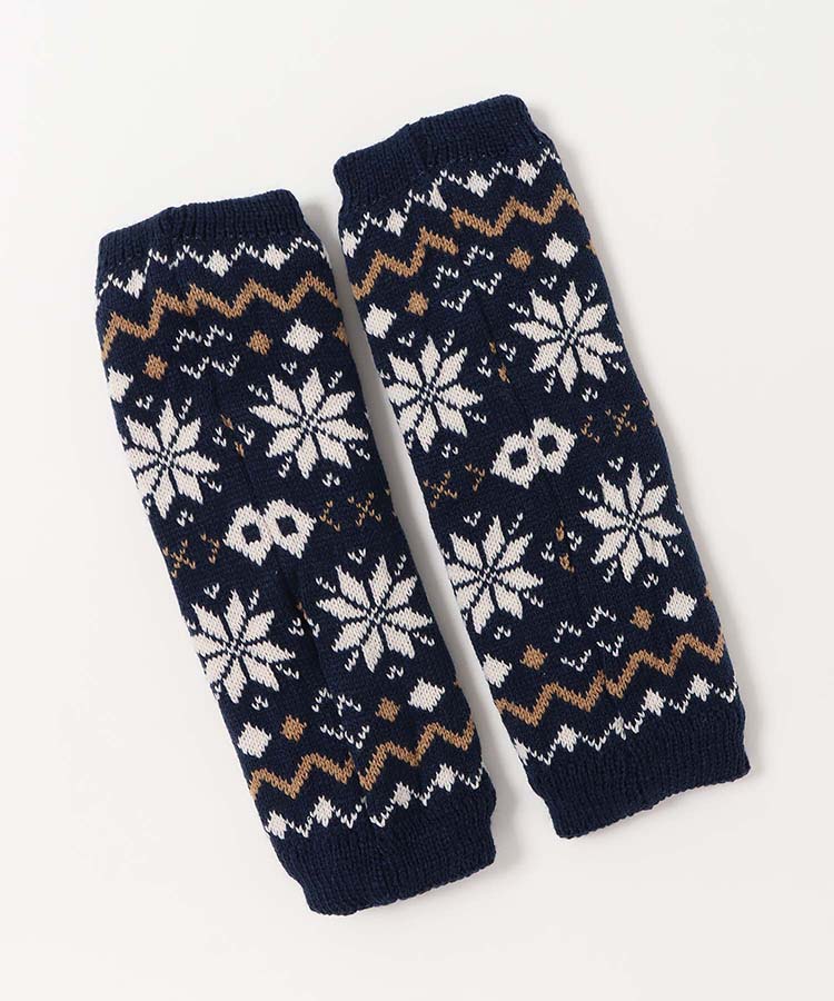 ノルディック柄レッグウォーマー