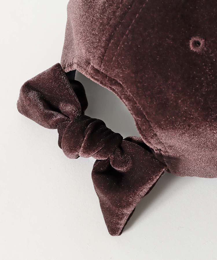 ベロアリボンキャップ