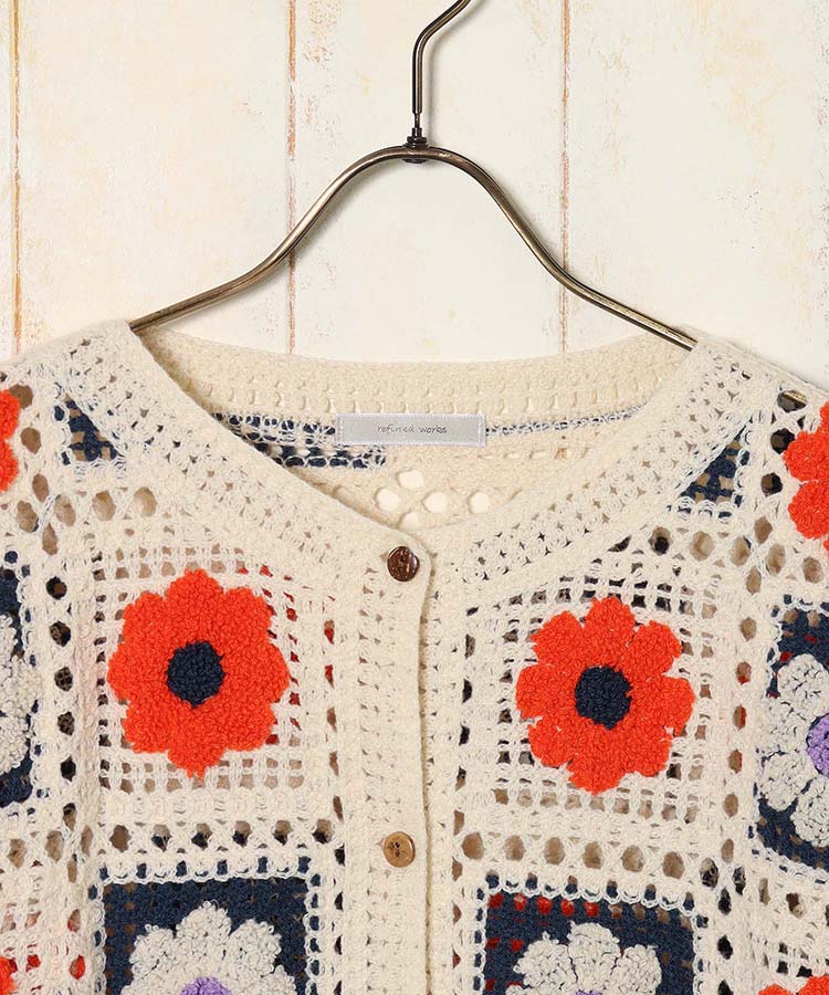 かぎ針カーディガン