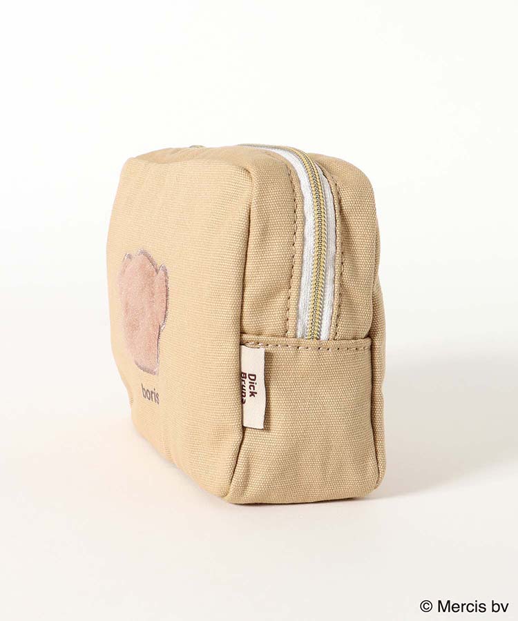 BRUNA FLUFFY APPLIQUEスクエアポーチ