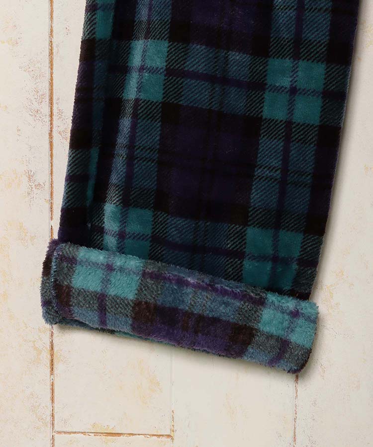 スヌーピーチェックルームウェア上下セット