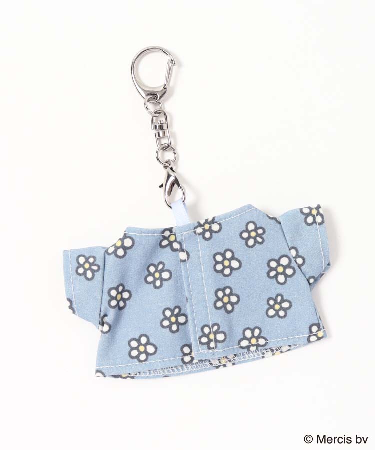 ☆Fivepeacelove☆様 クリアフラワーチャームプレートタイプ 名入れ WEB限定】MIFFY BLUE FLOWER MINI Tシャツ チャーム ストラップ