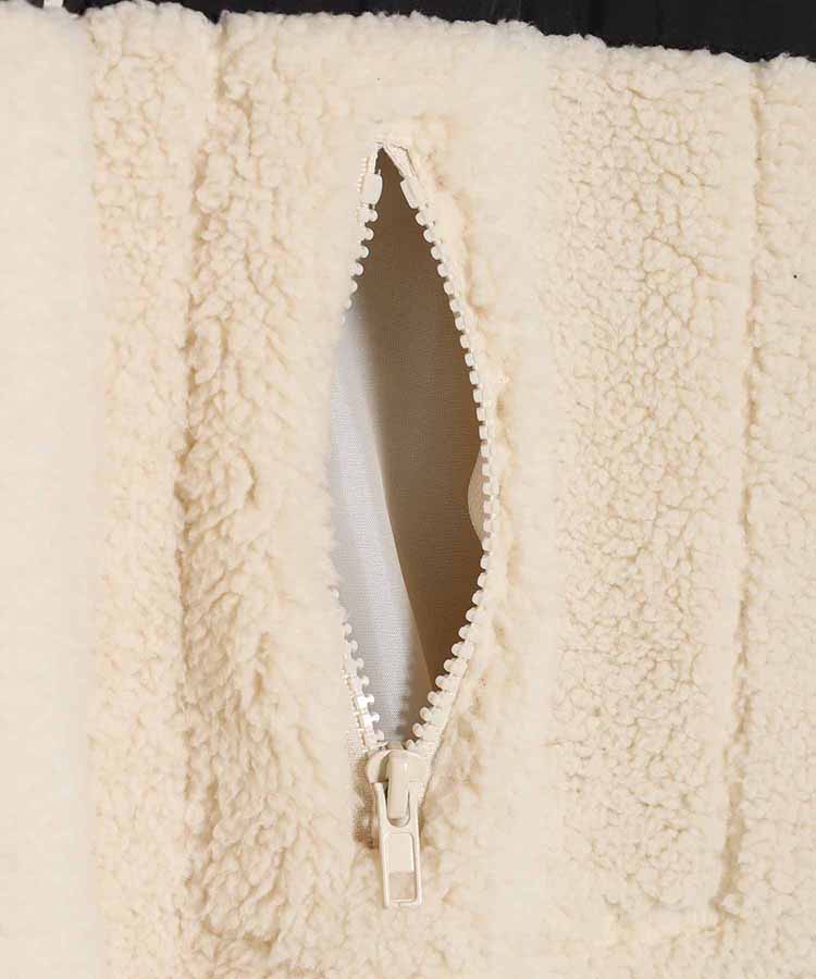 リバーシブルボアブルゾン