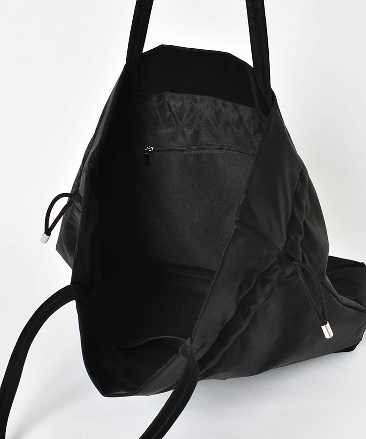 巾着フロントポケットトート