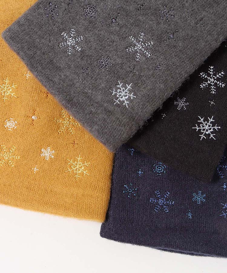 雪柄フィンガーレスグローブ