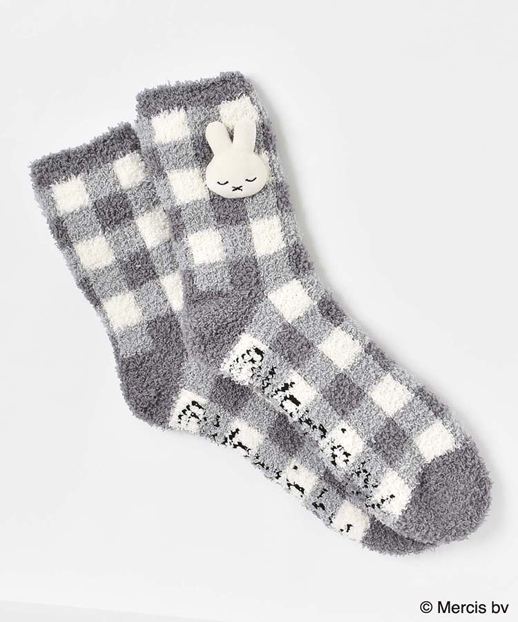 ミッフィーマスコット付ルームソックス