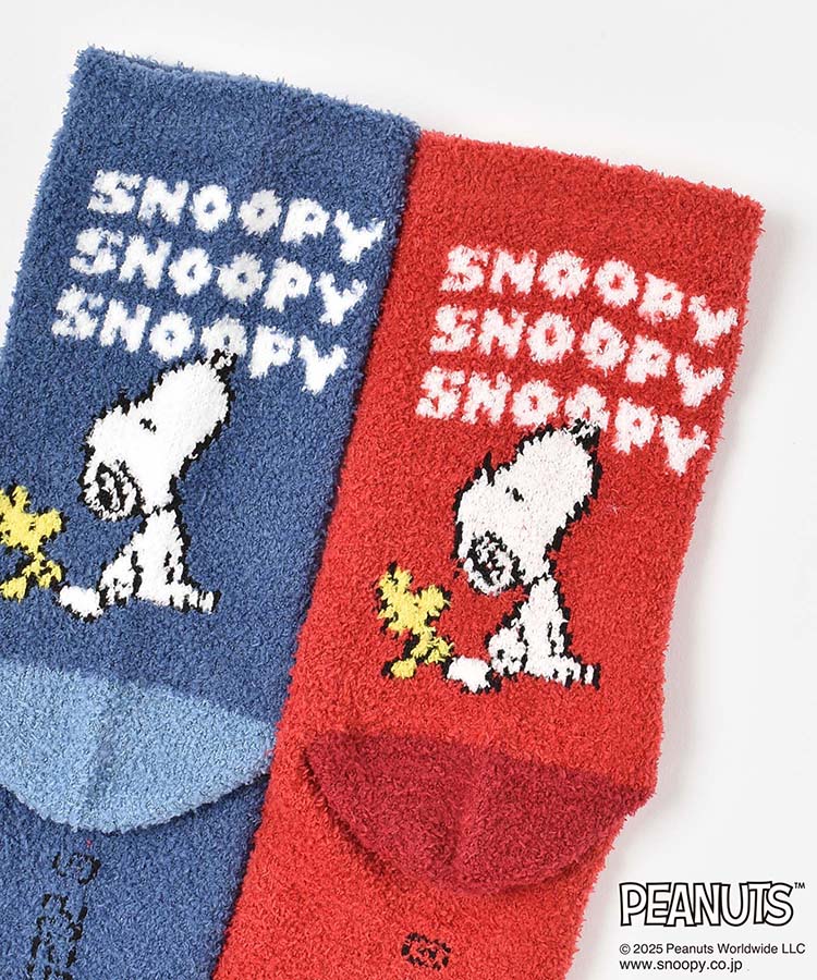 スヌーピーロゴルームソックス