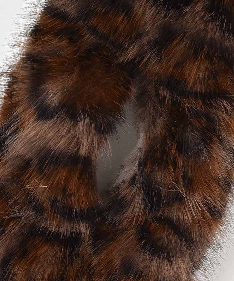 アニマル柄フェイクファーティペット