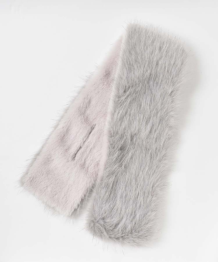 ラメファーミニマフラー