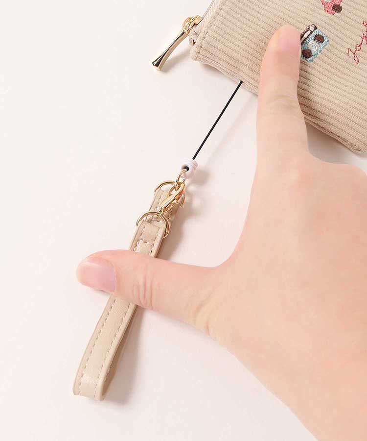 ジョイフルビットコーデュロイデイリーポーチ