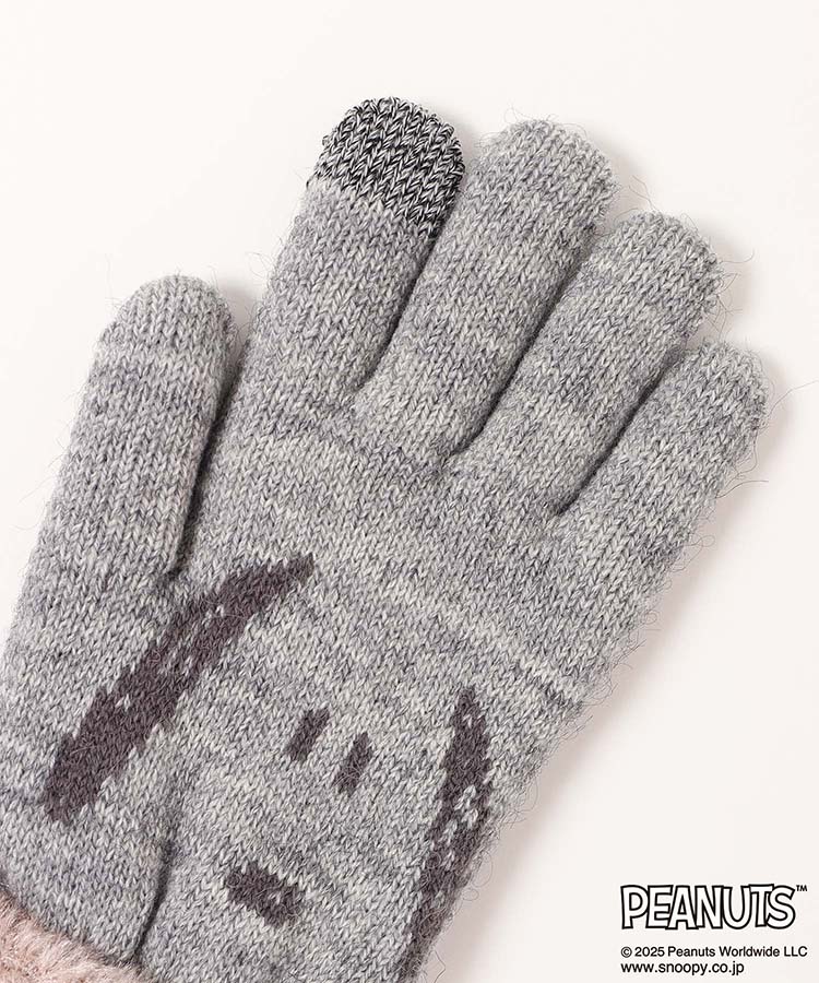 スヌーピーカオニットグローブ