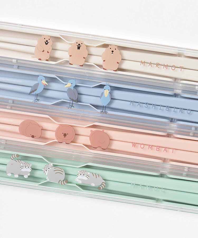 レアアニマル抗菌箸&箸ケース